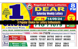 DEAR SATURDAY WEEKLY LOTTERY